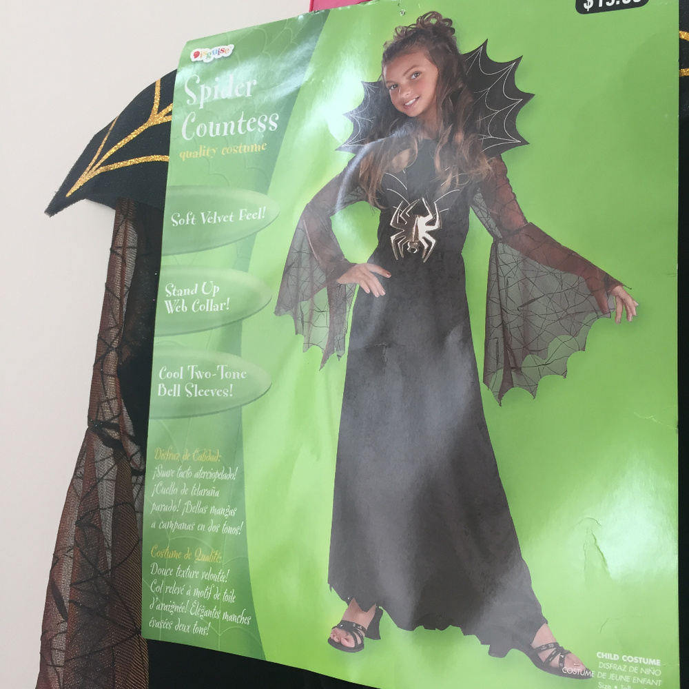 Spider Countess Halloween Costume Size 7/8